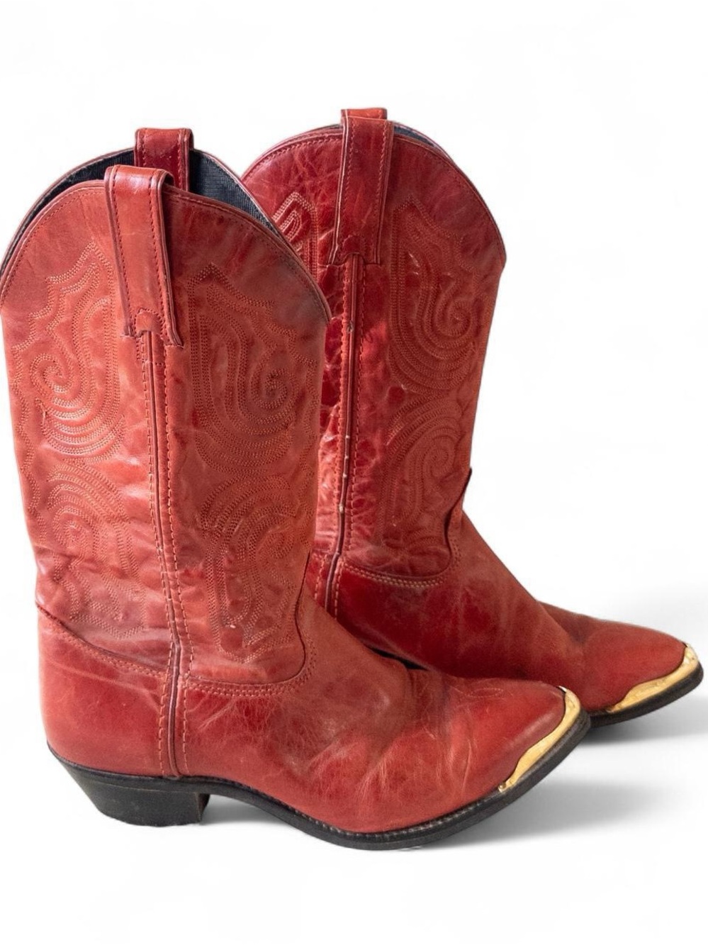Vintage Capezio Red Leather Cowboy Boots Size 8 | Western Boots
